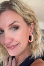 Load image into Gallery viewer, Cindy Color Block Hoops