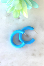 Load image into Gallery viewer, Cindy Color Block Hoops