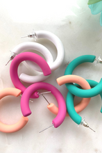 Load image into Gallery viewer, Cindy Color Block Hoops
