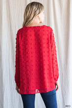 Load image into Gallery viewer, Sassy Red Pom Shirt
