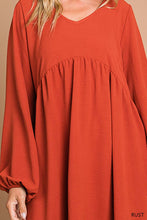 Load image into Gallery viewer, Hazel Bubble Sleeve Dress
