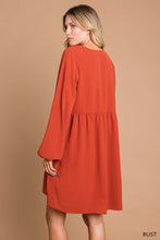 Load image into Gallery viewer, Hazel Bubble Sleeve Dress
