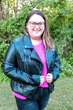 Load image into Gallery viewer, Quinn Leather Fringe Jacket
