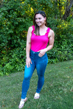 Load image into Gallery viewer, Rosie Pink Ruffle Top
