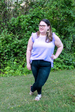 Load image into Gallery viewer, Josie Lavender Ruffle Sleeve Top
