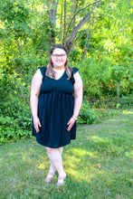 Load image into Gallery viewer, Parker Black Ruffle Dress
