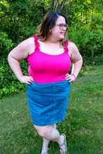 Load image into Gallery viewer, Rosie Pink Ruffle Top
