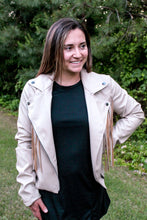 Load image into Gallery viewer, Quinn Leather Fringe Jacket
